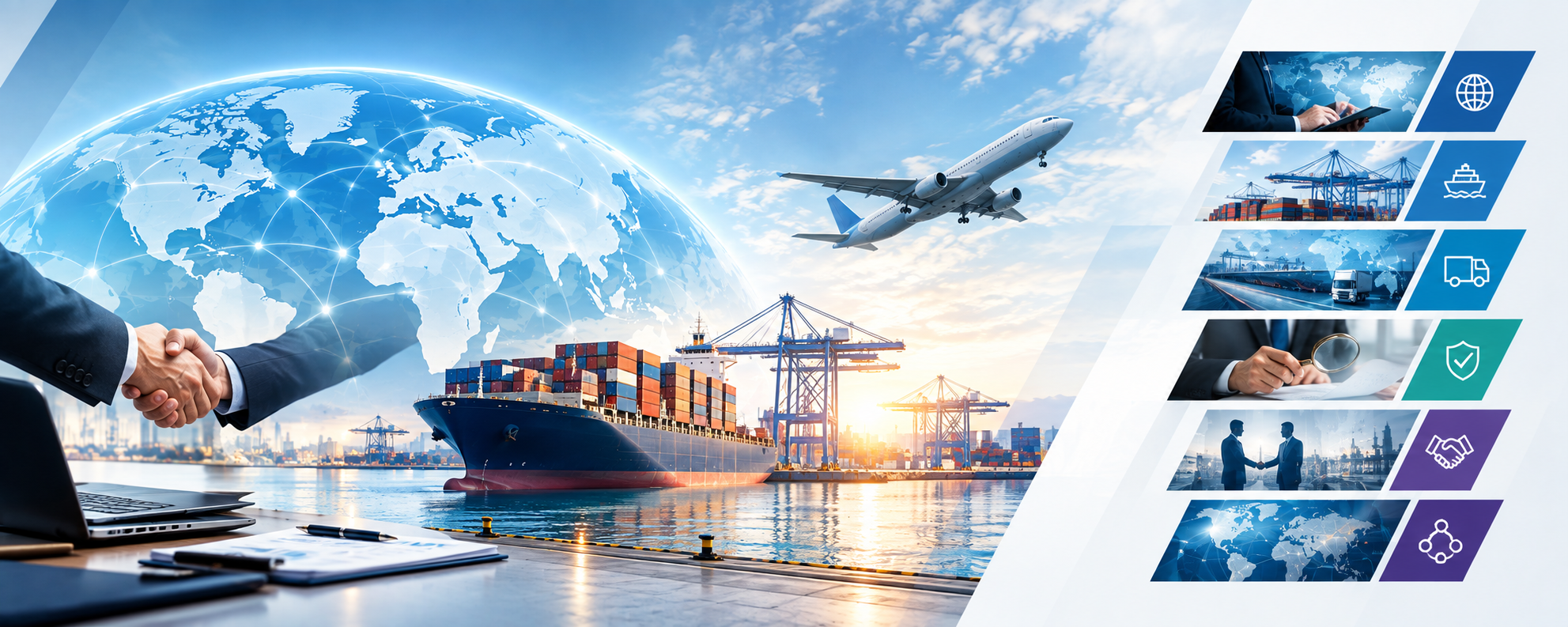 Global sourcing, logistics, inspection and international trade services